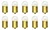 Box of 10 Bulbs #1251 28 V, 6.44 W, BA15s Base, G-6, Truck, Aircraft