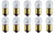 Box of 10 Bulbs #1309 28 V, 14.56 W, BA15s Base, B-6 Box of 10 Bulbs #1309 28 V, 14.56 W, BA15s Base, B-6