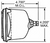 H4656 TruView H4656TV Sealed Beam Halogen Lamp 35/35W, Made in USA