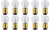 Box of 10 #308 Lamp Auto Bulb Automotive Lightbulb