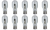 Box of 10 #904 Lamp Auto Bulb Automotive Lightbulb NEW