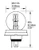 Bulb #3770 H4 55/50W P45t S-13 Flosser Germany