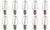 Box of 10 Bulbs 15C7, Clear, 15 Watt, 120 Volt, E12 Candelabra Base