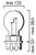 Philips 12181NA PWY24W Bulb 12181 Natural Amber 24 Watt 12 Volt 2A WP3.3x14.5/4