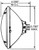 #4002 / #4005 Sealed Beam Lamp Bulb Light PAR46 5.75" 50W 12V Tungsol Heavy Duty