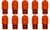 Box of 10 #7444NA 7444 Natural Amber Auto Bulb Automotive Lightbulb, 28/8 Watt