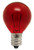 Red Bulb 5W, 24V, G9.5, Candelabra E12 Base, 5 Watt, 24 Volt, 31mm dia, Decor
