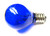Blue Bulb 5W, 24V, G9.5, Candelabra E12 Base, 5 Watt, 24 Volt, 31mm dia, Decor