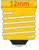 Bulb 5W, 120V, G9.5, Candelabra E12 Base, 5 Watt, 120 Volt, 31mm dia, Decor