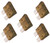 5 pcs Auto Fuse, 5A, Automotive, Blade, ATO