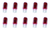 Box of 10 #194R 194 Red Lamp Auto Bulb Lightbulb 14V 3.78W 0.27A