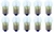 Box of 10 #428 Lamp Bulb Lightbulbs, 12.5V, 3.125W, E10 Base