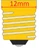Box of 10 Bulbs 4T4.5 Light Bulb, 4 Watt 120V, T4.5, Candelabra E12 Base, 1.56"