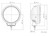 CIBIE OSCAR 7" 6000K LED 12/24 Volt Auxiliary Driving Light, DOT, Full Black