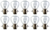 Box of 10 #2338 Auto Lamp Bulb Lightbulb RP11 DC Prefocus Base 6V 25.5W/26W Box of 10 #2338 Auto Lamp Bulb Lightbulb RP11 DC Prefocus Base 6V 25.5W/26W