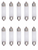 Box of 10 FT2405XF Xenon Frosted Lamp Festoon Bulb Auto Lightbulb 24V 5W 44mm