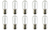 Box of 10 Bulbs 15T7-DC, Clear, 15 Watt, 120 Volt, BA15d Double Contact Bayonet