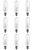 9-pack 15W 130V T6 Clear E12 Candelabra Light Bulb, 15T6/130V Exit Signs