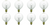 8-Pack 25 Watt LONG LIFE Light Bulb for large Scentsy wax diffusers/tart warmers