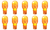 Box of 10 #906NA 906 Natural Amber Lamp Auto Bulb NEW