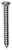 Tapping Screw, #8 X 1-1/4" Phillips Oval #6 Head, Chrome Finish (Qty:100)