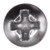 Tapping Screw, #8 X 1-1/4" Phillips Oval #6 Head, Chrome Finish (Qty:100)
