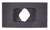 Flat Nut 1/4"-20 Screw, Size 9/16" X 1", Black Phosphate (Qty:100)