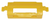 Front & Rear Door Window Moulding Clip, Yellow, Nylon, for GM 10287926 (Qty:25)