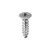 Tapping Screw #10 X 3/4" Phillips Oval Head, Chrome (Qty:100)