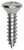 Tapping Screw #10 X 3/4" Phillips Oval Head, Chrome (Qty:100)