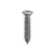 Tapping Screw #10 X 1", Phillips Oval #8 Head, Chrome (Qty:100)