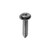 Tapping Screw #8 X 7/8" Phillips Oval Hex SEMS Flush, Chrome (Qty:100)