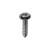 Tapping Screw #8 X 7/8" Phillips Oval Hex SEMS Flush, Chrome (Qty:100)