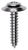 Tapping Screw 10 X 1 #8 Phillips Oval Head SEMS Washer (Qty:100)