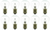 Box of 10 #1195 Lamp Auto Bulb Automotive Lightbulb 12.5V 37.5W 3A BA15s