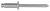 Aluminum Pan-L Rivets, 3/16" Shank x 9/16", Dome 3/8" Flange (Qty: 100)