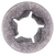 Pushnut Bolt Retainer for 1/4" Bolt, 1/2" OD, Zinc (Qty:100)