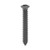 Tapping Screw #8 X 1/2", with #6 Phillips Oval Head, Black Oxide (Qty:100)
