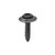 Tapping Screw #8 X 3/4", Phillips Oval #6 Head AB SEMS, Black (Qty:100)