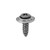 Tapping Screw #10 X 3/4", Phillips Oval #8 Head AB SEMS, Black (Qty:50)