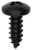 Tapping Screw #10 X 1/2", Phillips Pan Head, Black Oxide (Qty:100)