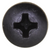 Tapping Screw #10 X 3/4", Phillips Pan Head, Black Oxide (Qty:100)