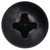 Tapping Screw #10 X 1", Phillips Pan Head, Black Oxide (Qty:50)