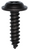 Tapping Screws Phillips Flat Washer Head #8 X 5/8 Black (Qty:100)