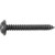 Tapping Screw Phillips Flat Washer Head #8 X 1.25" Black (Qty:50)