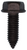 M8-1.25 X 25mm Hex Washer Head Screw Bolt,  Black Phosphate (Qty:25)
