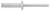 Peel-Type Rivet, 1/4" Shank, 0.5" Flange, for GM & Ford (Qty:25)
