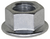 M10-1.25 Lock Nut With Serrated 20mm OD Flange (Qty:25)