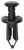 Push-Type Retainer 15mm Head, 20mm Length for GM, Chrysler, Ford (Qty:25)