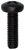 License Plate Screw Black M6-1.0 X 20mm, Phillips Pan Head  (Qty:50)